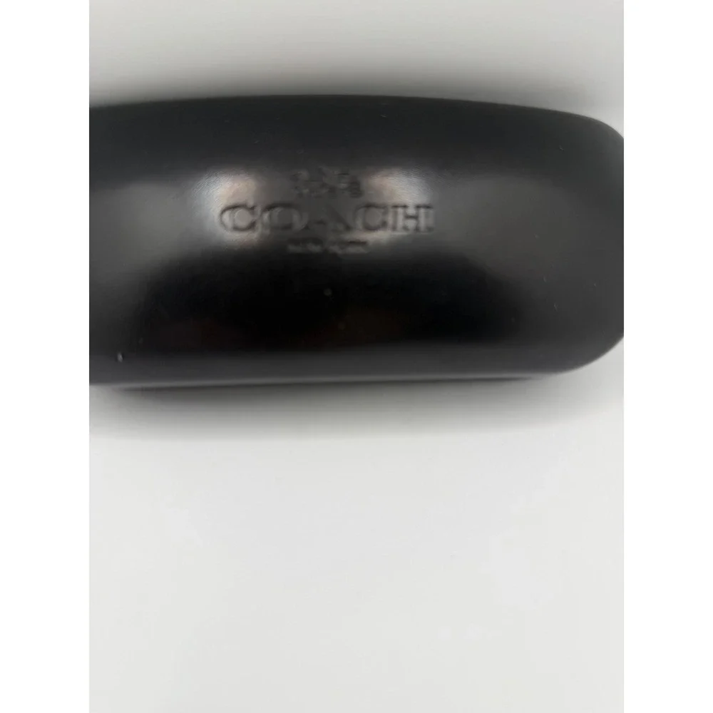 Coach‎ Hard Eyewear Case Unisex One Size Black Excellent Logo Clamshell Case